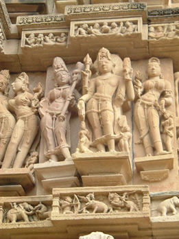 statue tempio di Khajuraho, India